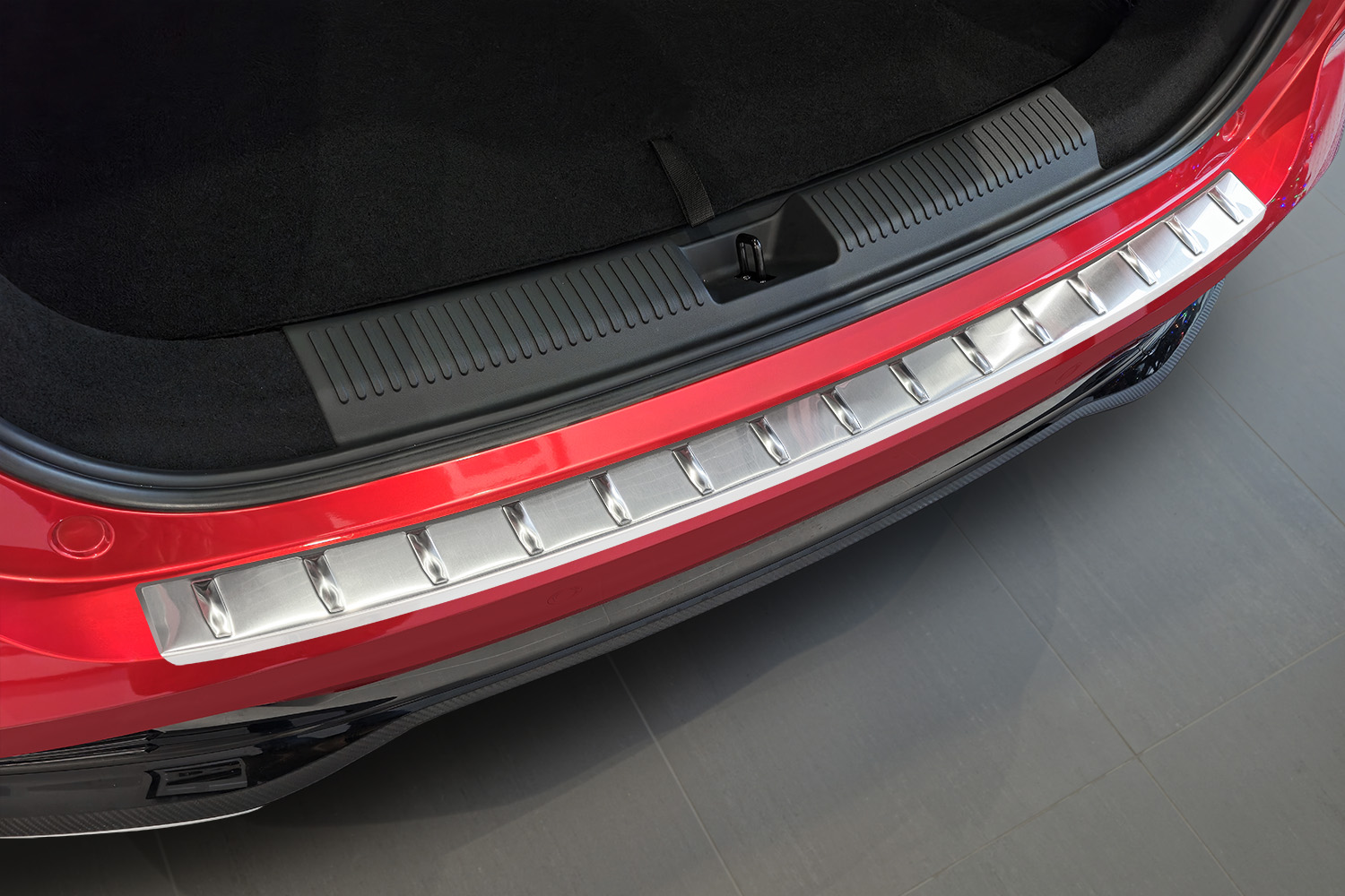 Rear bumper protector suitable for MG HS II 2024-present stainless steel brushed