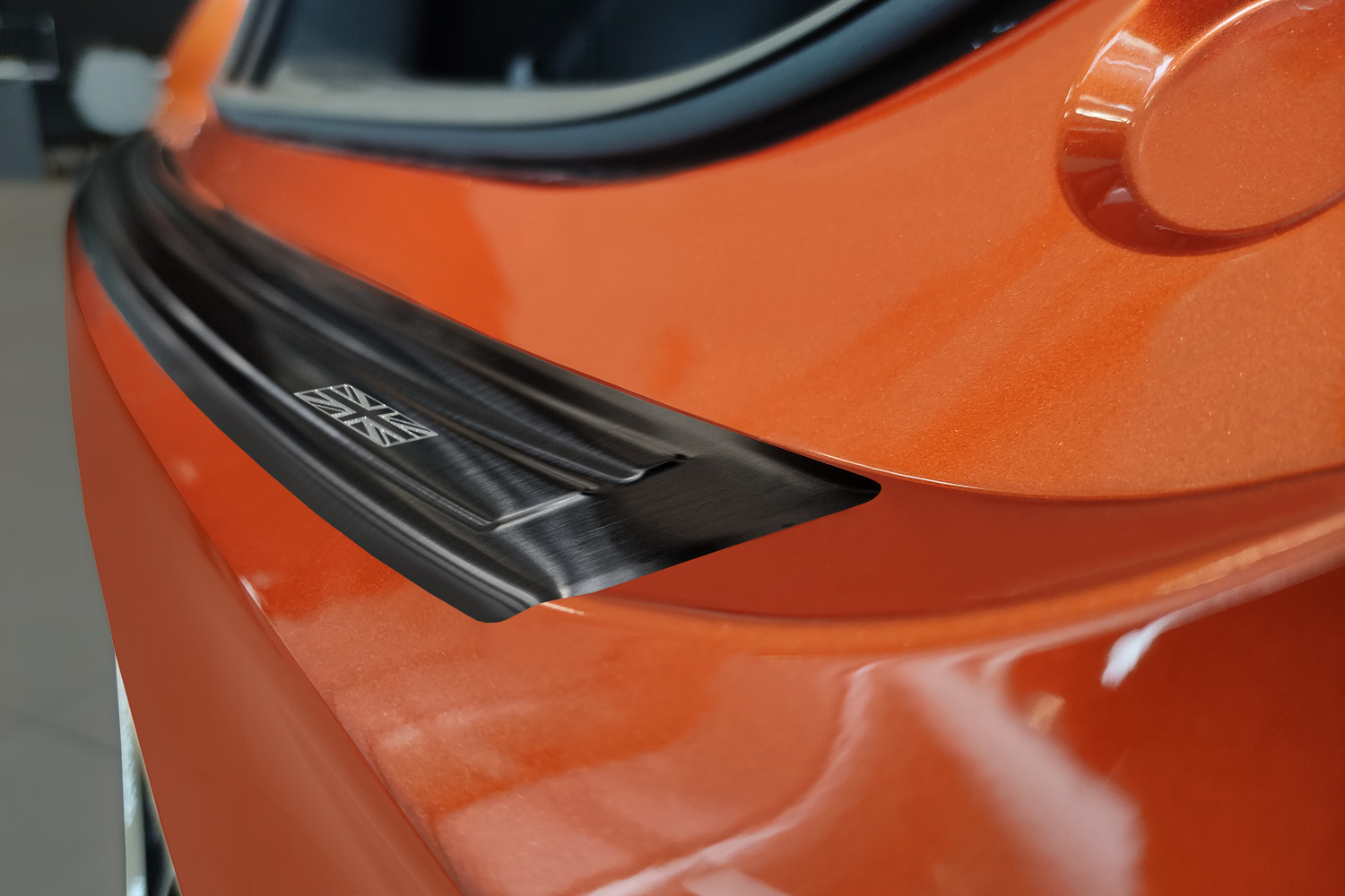 Rear bumper protector MG ZS II stainless steel brushed anthracite