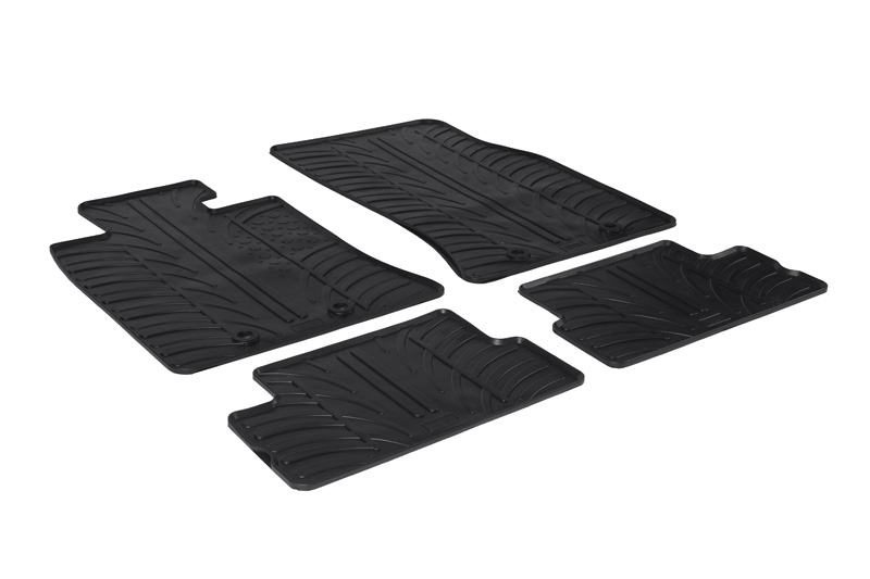 Car mats Mini One - Cooper (R56 - Mk II) 2006-2014 3-door hatchback  Rubbasol rubber