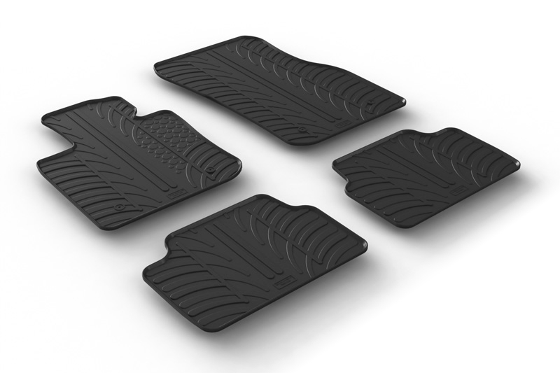 Car mats suitable for Mini One - Cooper (F55 - Mk III) 2014-2024 5-door hatchback Rubbasol rubber