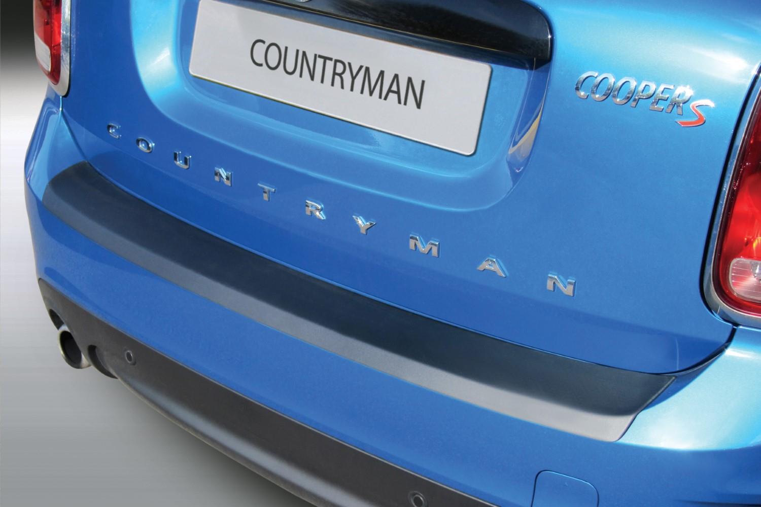 Rear bumper protector Mini Countryman (F60) 2016-2020 ABS - carbon look