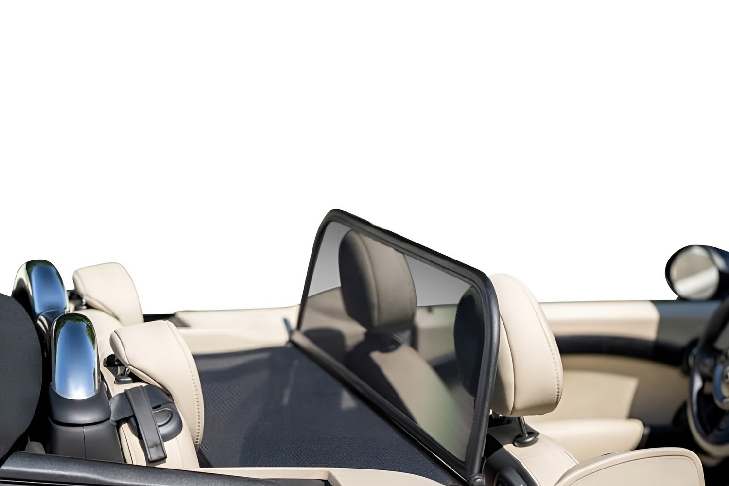 Wind deflector suitable for Mini Cabriolet (R57 - Mk II) 2009-2016 Black (MIN6MICD) (5) Wind deflector suitable for Mini Cabriolet (R57 - Mk II) 2009-2016 Black (MIN6MICD) (5)