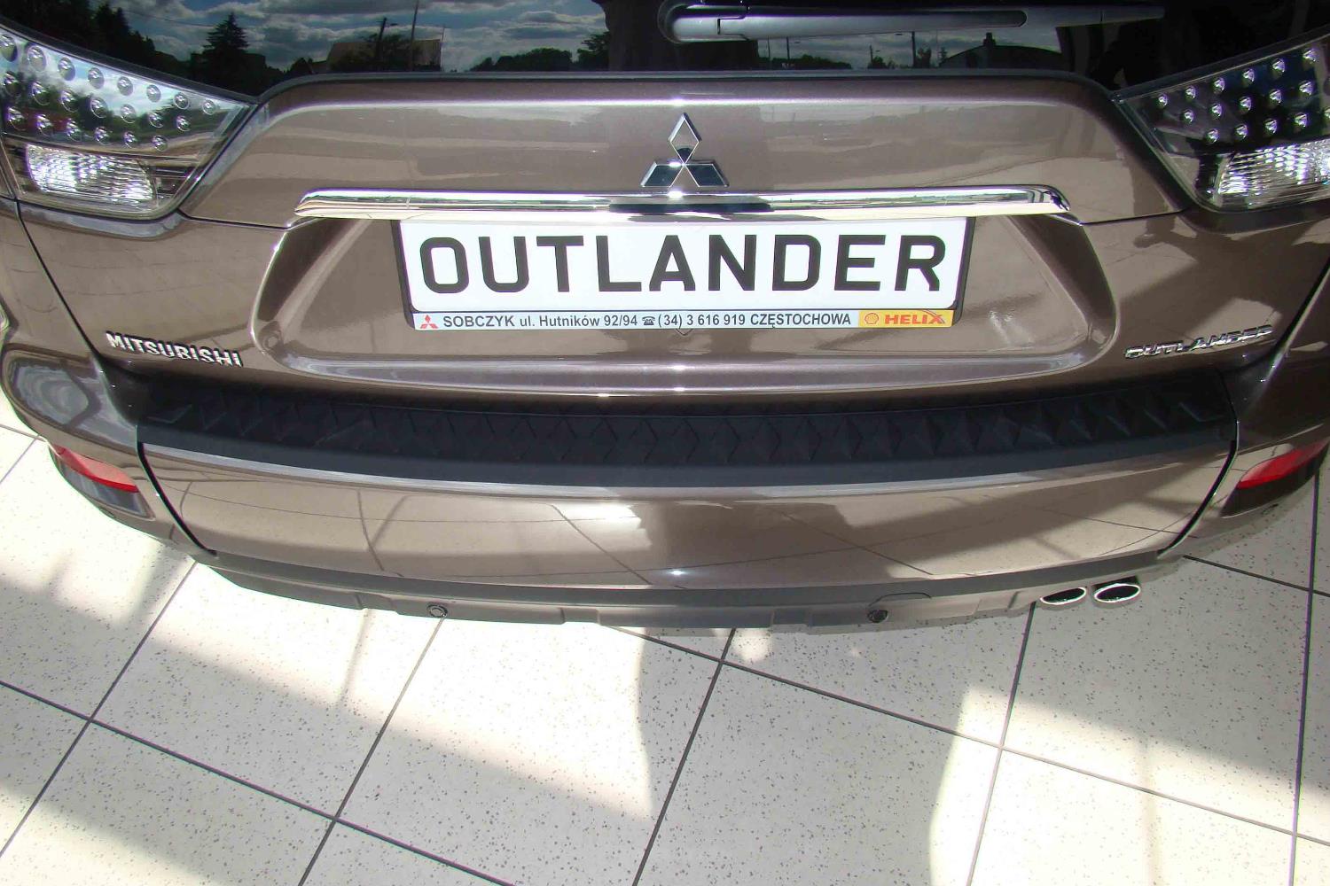 Rear bumper protector suitable for Mitsubishi Outlander II 2007-2012 PU