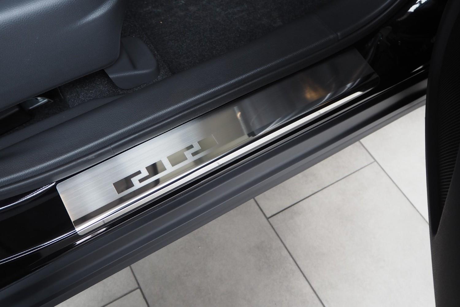 Seuils de portes convient à Mitsubishi Eclipse Cross 2018-présent acier inox brossé