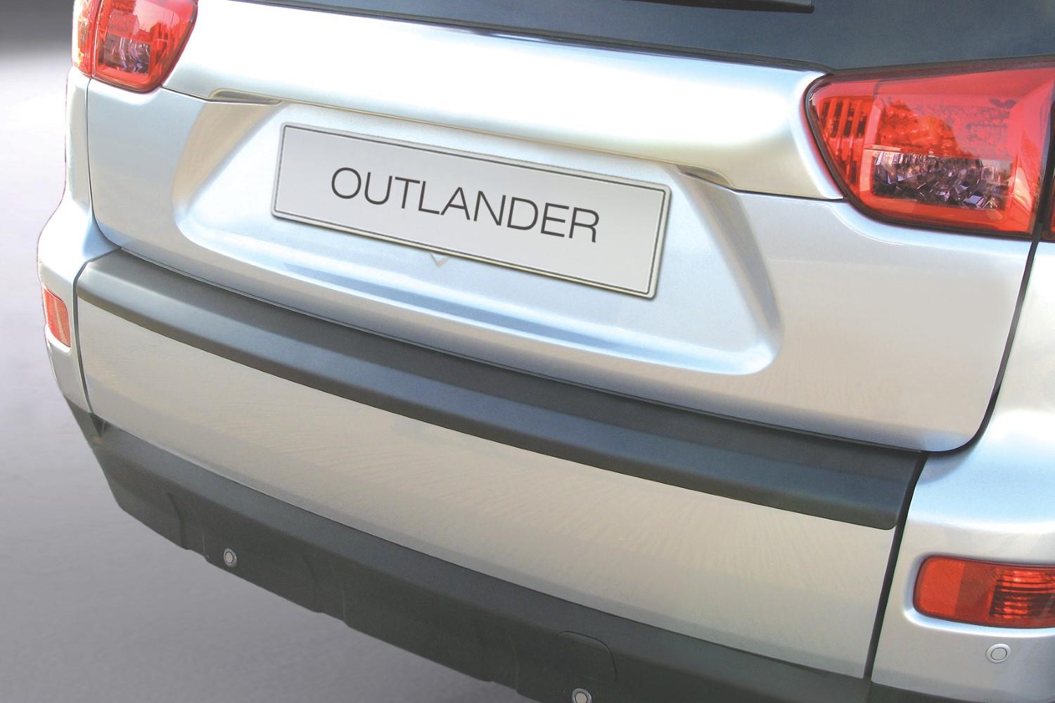 Rear bumper protector suitable for Mitsubishi Outlander II 2007-2012 ABS - matt black
