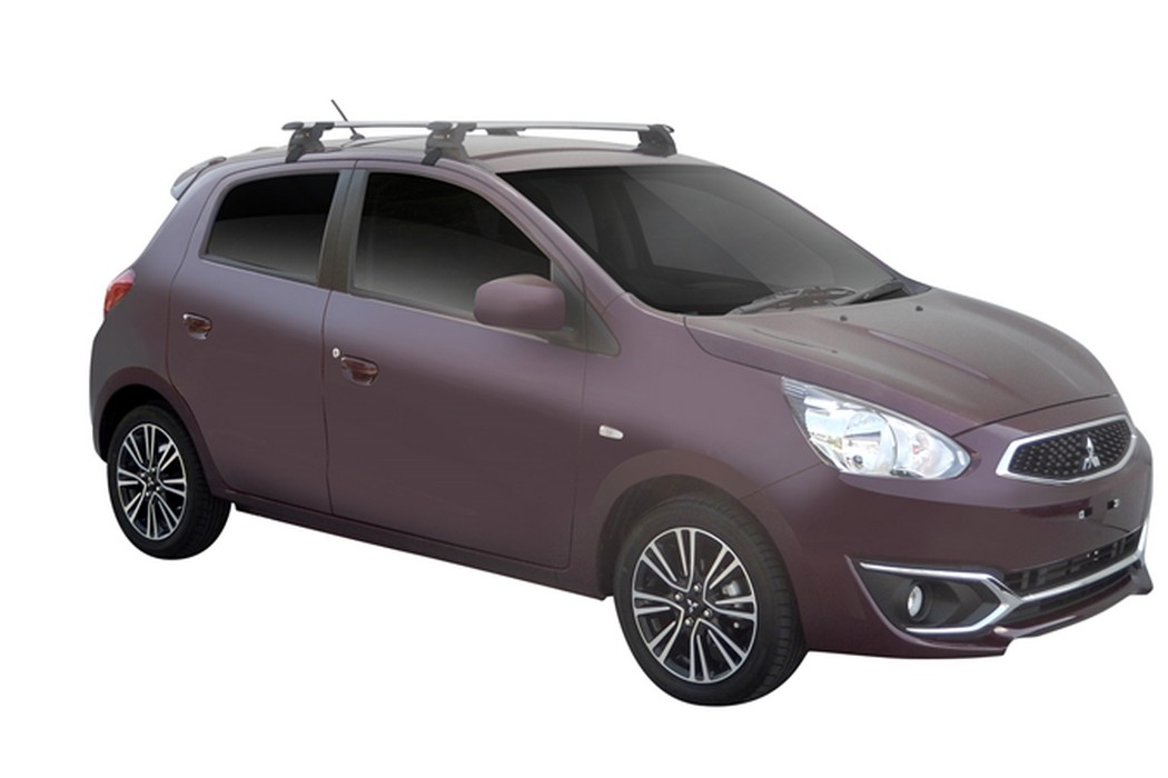 Roof bars Mitsubishi Space Star II 2016-2019 5-door hatchback Yakima Whispbar Through Bar - MIT4SPWR (1)