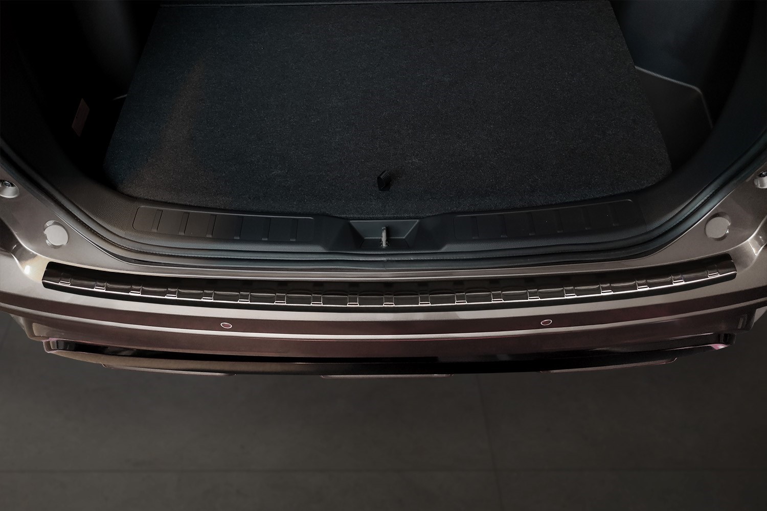 Rear bumper protector suitable for Mitsubishi Eclipse Cross 2021-present stainless steel brushed anthracite