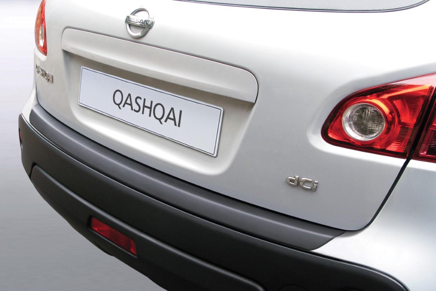 Rear bumper protector Nissan Qashqai (J10) 2007-2013 ABS - matt black