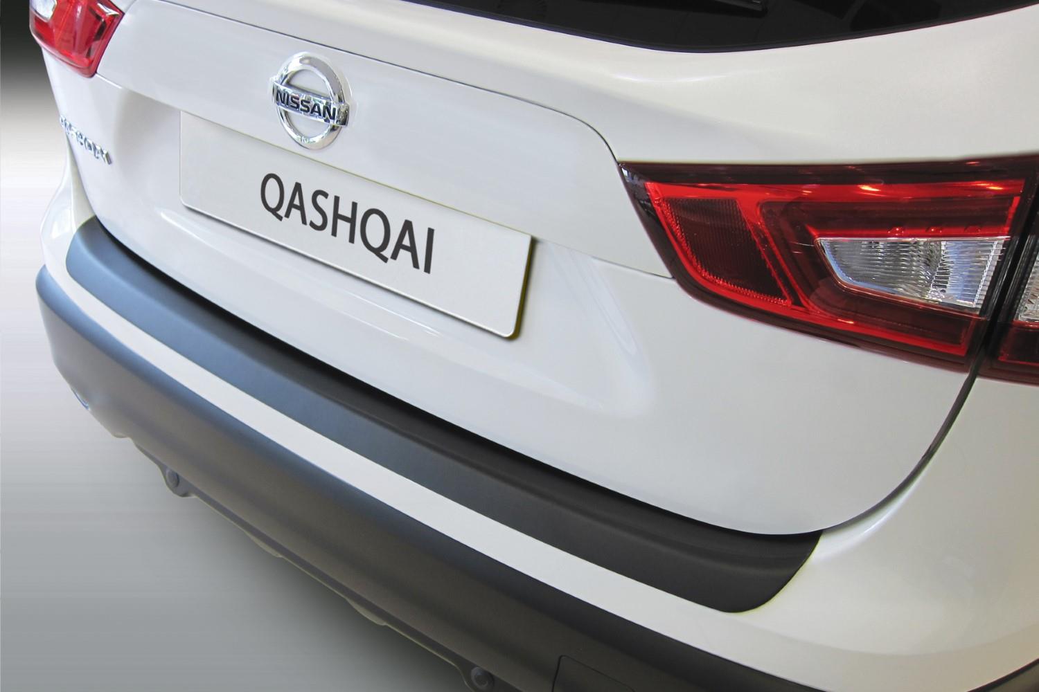 Rear bumper protector Nissan Qashqai (J11) 2013-2017 ABS - matt black