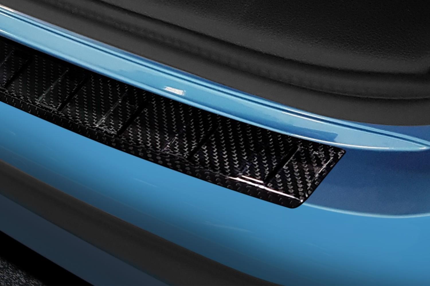 Rear bumper protector Nissan Qashqai (J11) carbon CarPartsExpert