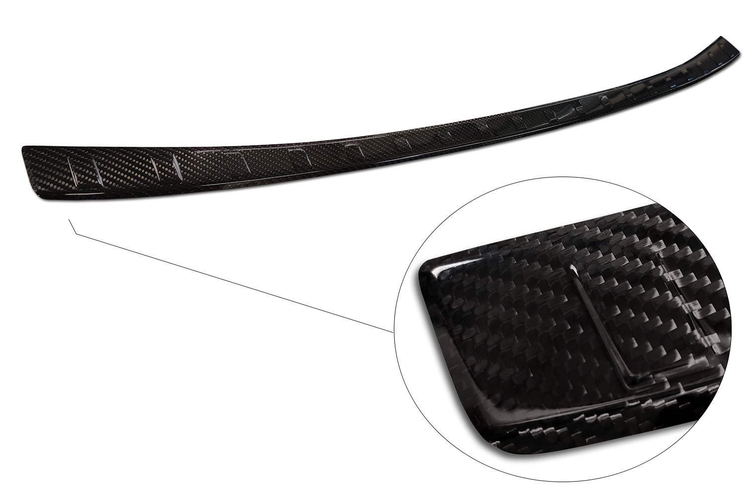 Rear bumper protector Nissan Qashqai (J12) carbon CarPartsExpert