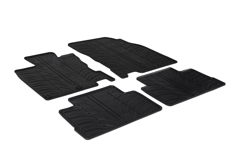 Fußmatten passend für Nissan Qashqai (J11) 2013-2021 Rubbasol Gummi