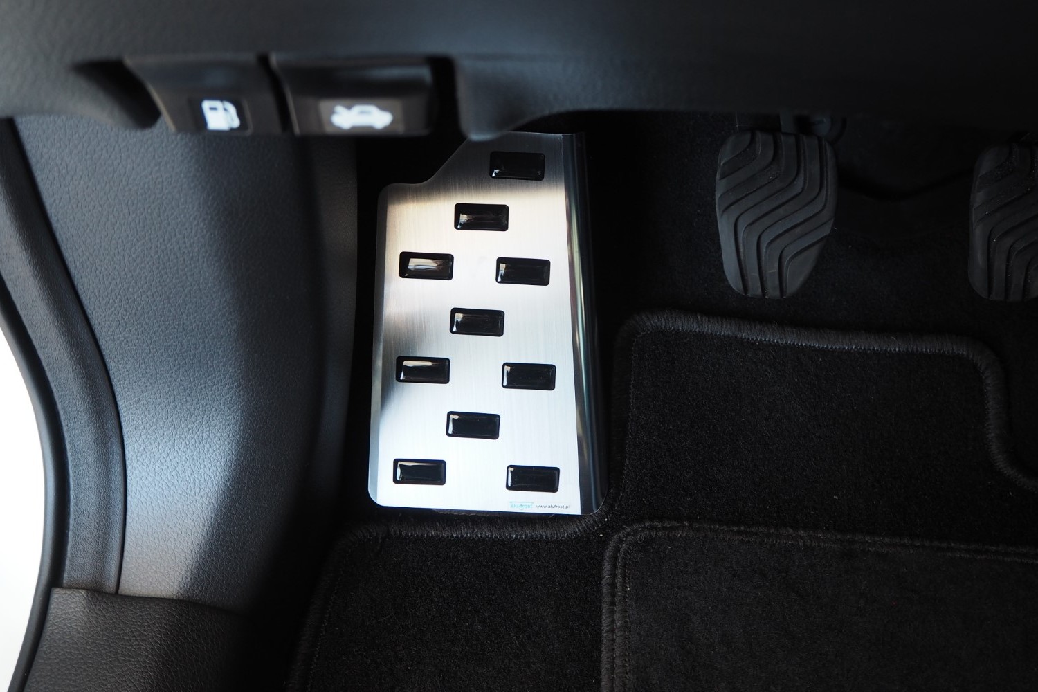 Garniture repose-pied convient à Nissan Qashqai (J11) 2013-2017 acier inox brossé