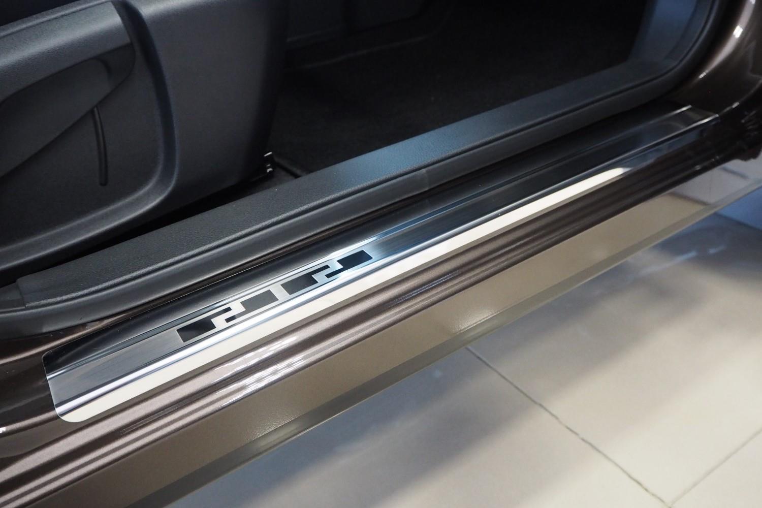 Seuils de portes convient à Nissan Qashqai (J11) 2013-2021 acier inox brossé