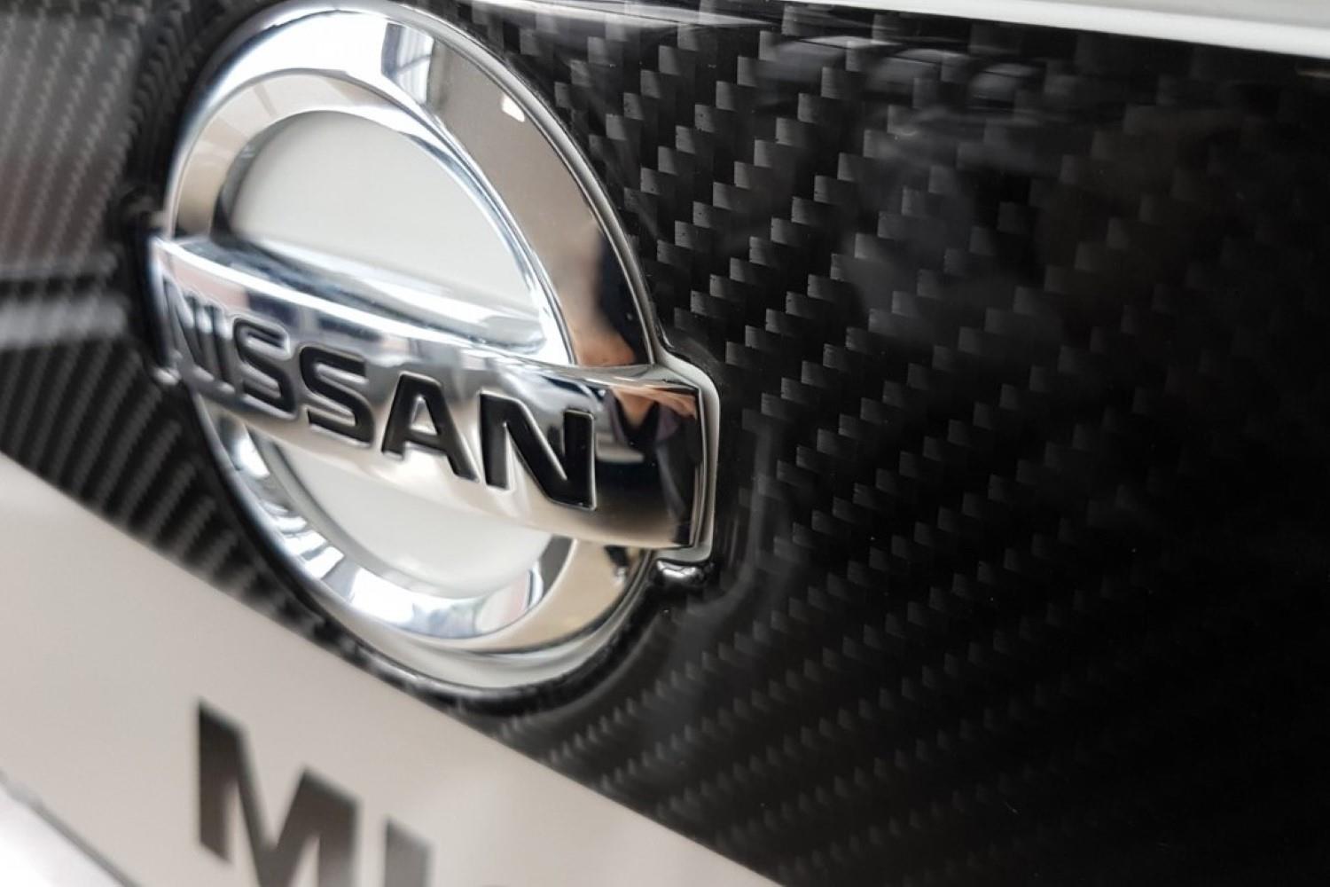 Moulure de hayon arrière convient à Nissan Micra (K14) 2017-présent 5 portes bicorps carbone