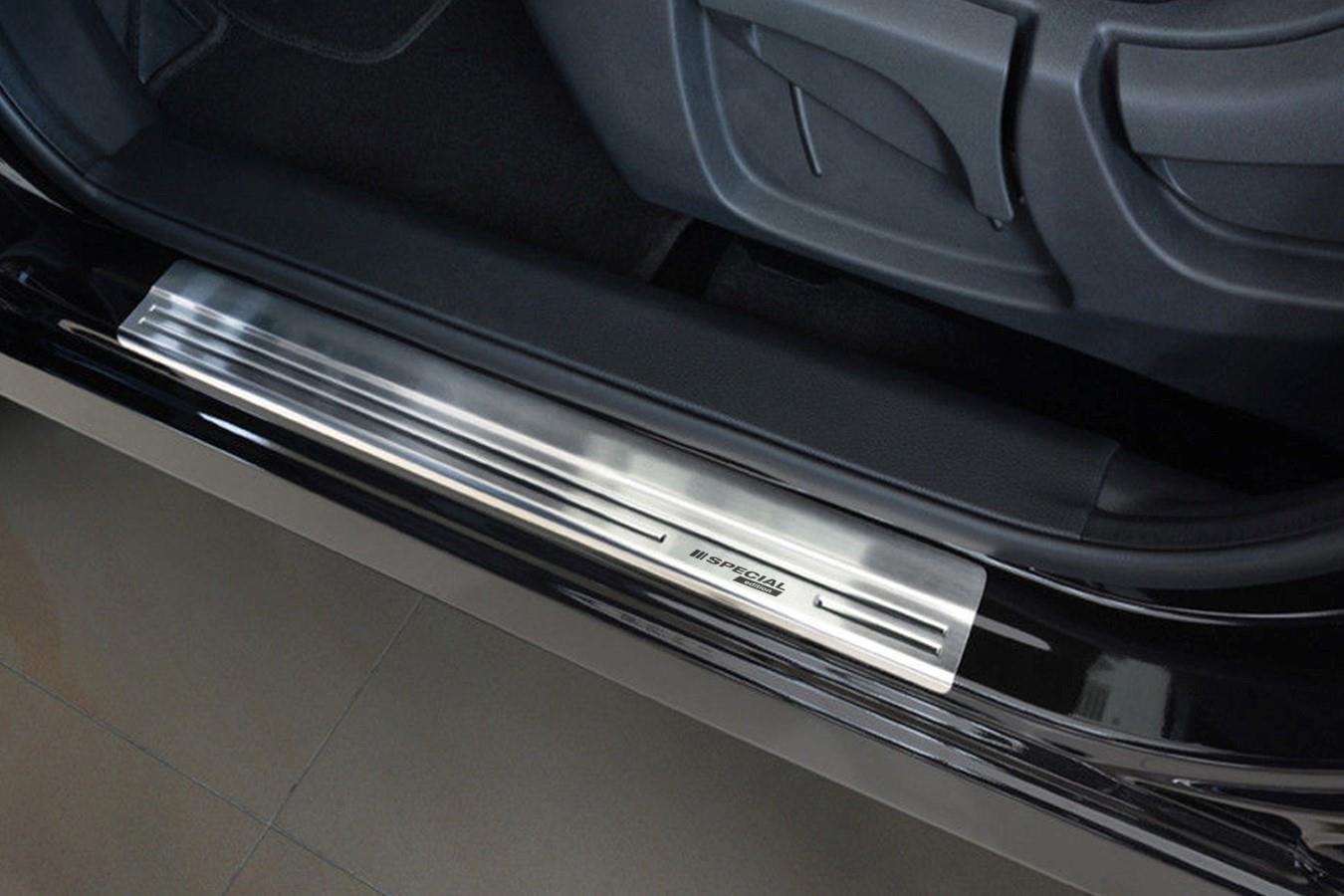 Door sill plates Nissan Qashqai (J11) 2013-present stainless steel brushed 4 pieces