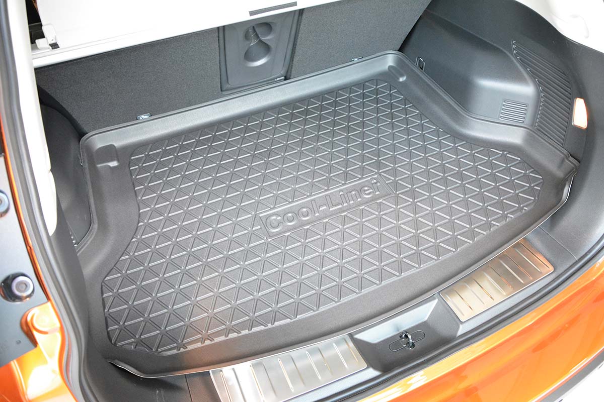 Recambo CT-LKS-1690 Boot sill Protector Stainless Steel matt for Nissan X-Trail Large T32 with Folded Edges from 2017 Onwards 