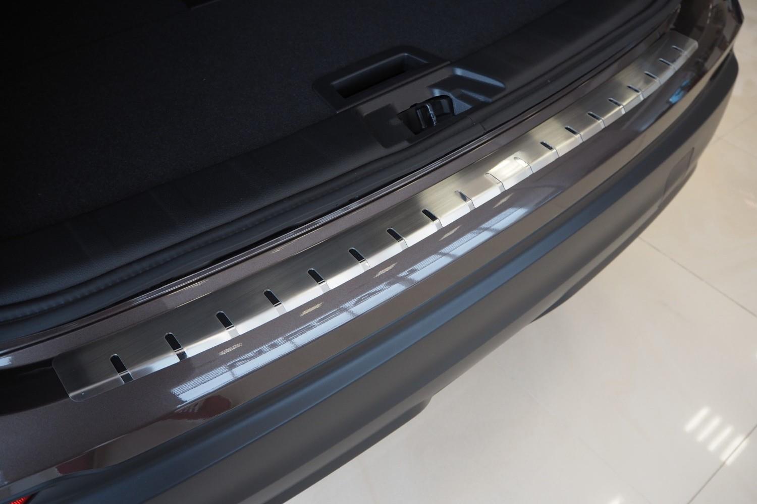 Bumperbeschermer geschikt voor Nissan Qashqai (J11) 2017-2021 RVS geborsteld