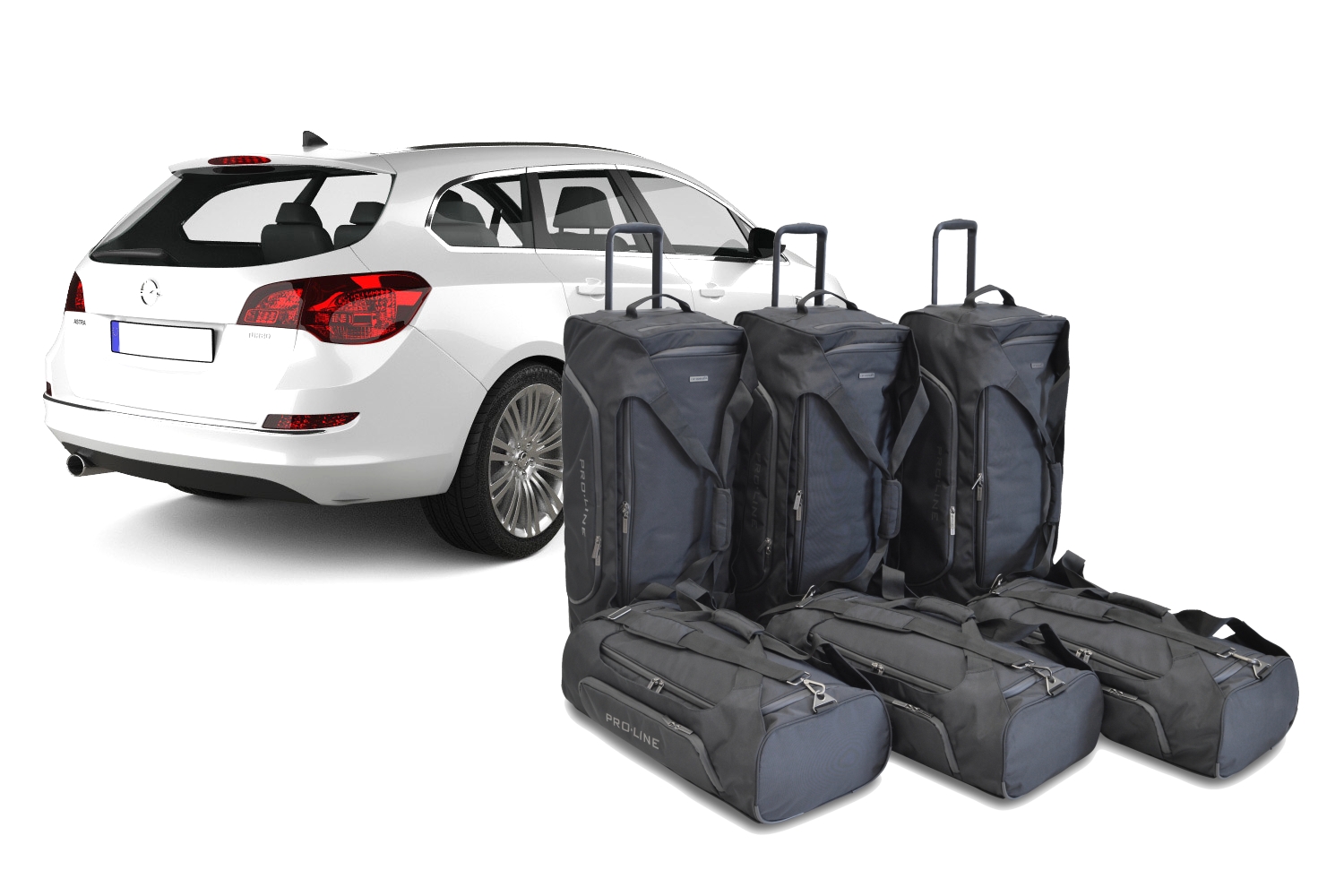 Reisetaschenset passend für Opel Astra J Sports Tourer 2010-2015 Kombi Pro.Line