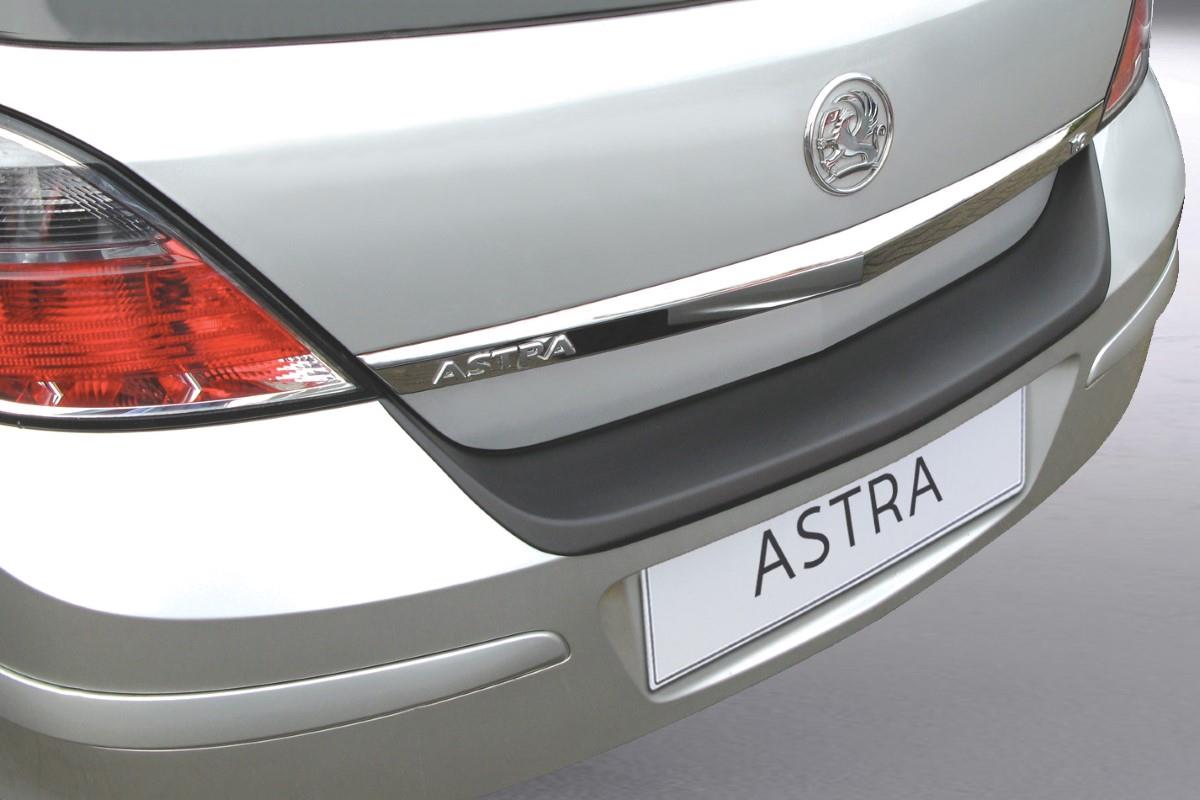 Rear bumper protector Opel Astra H 2004-2009 5-door hatchback ABS - matt black