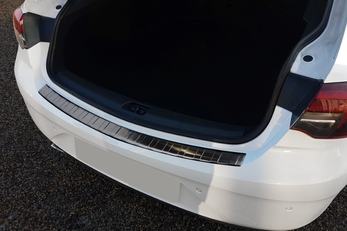 Rear bumper protector suitable for Opel Insignia B Grand Sport 2017-2022 5-door hatchback stainless steel brushed anthracite