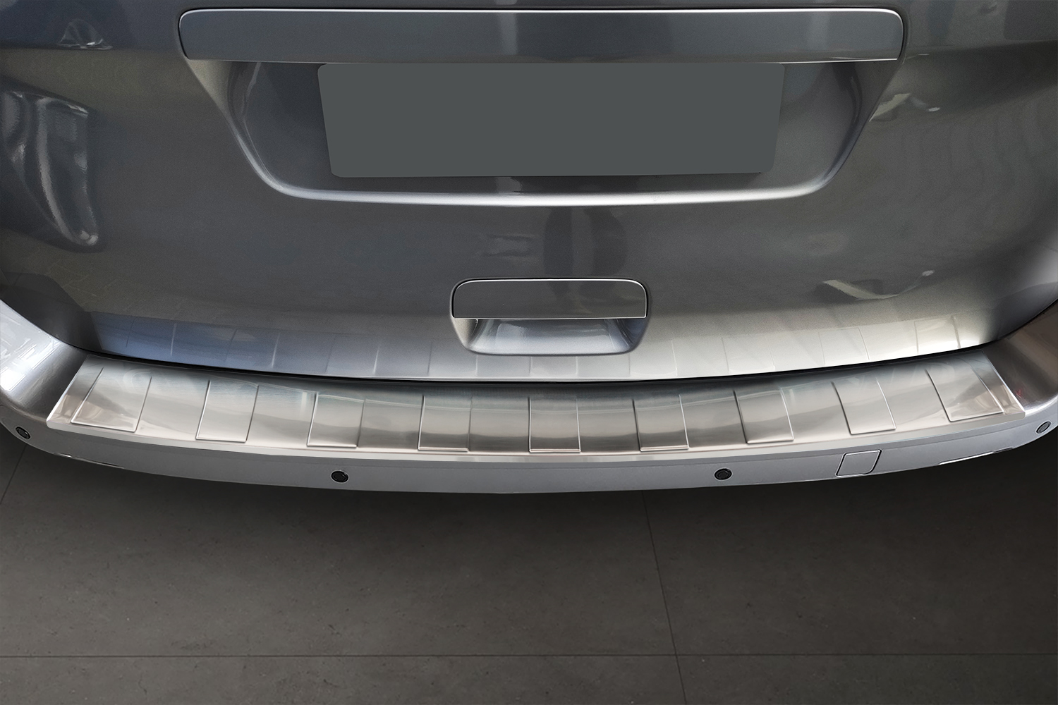 Protection de seuil de coffre convient à Opel Zafira Life 2019-présent acier inox brossé