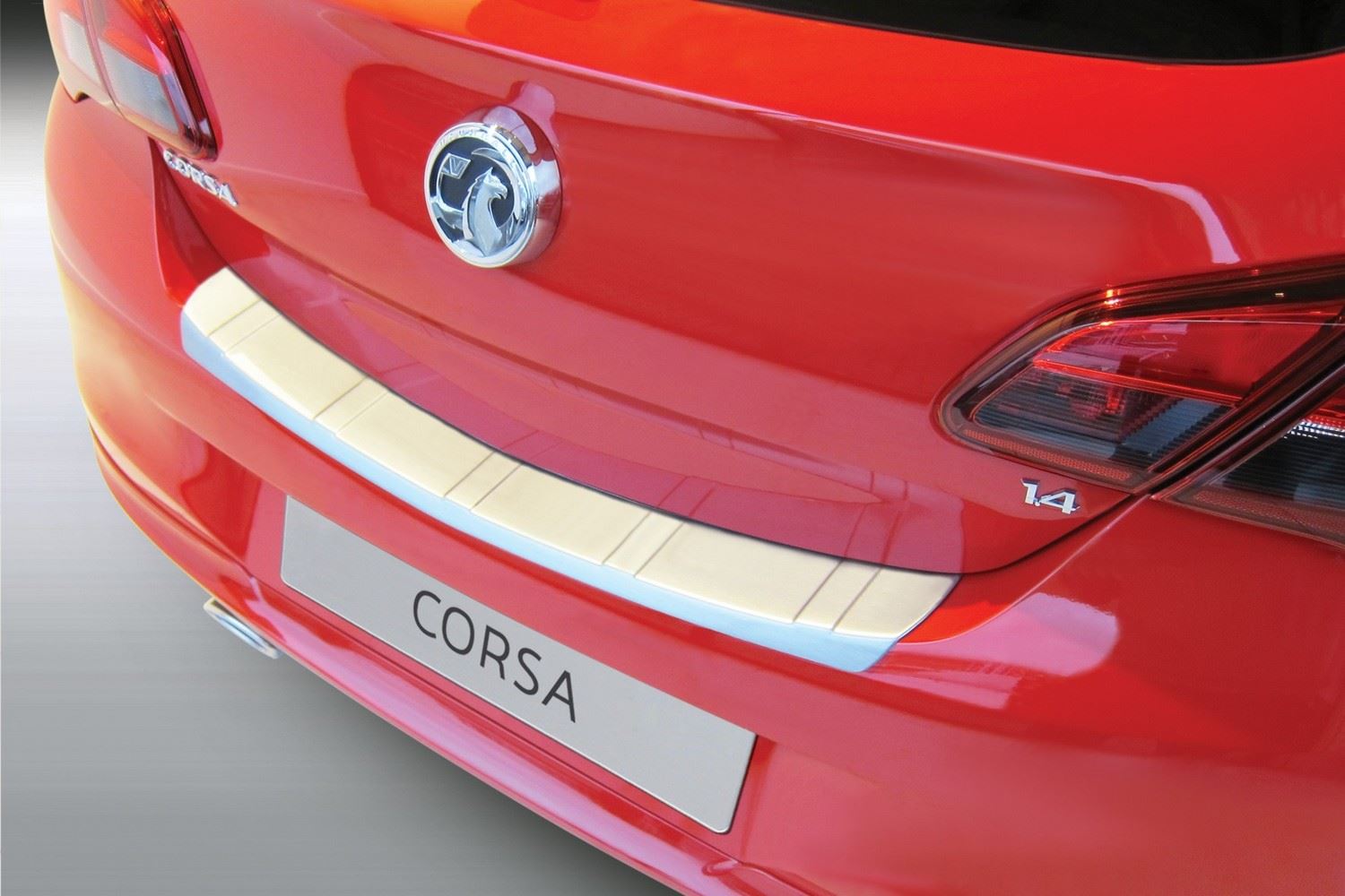 Protection de seuil de coffre Opel Corsa E 2014-2019 3 & 5 portes bicorps ABS - noir mat