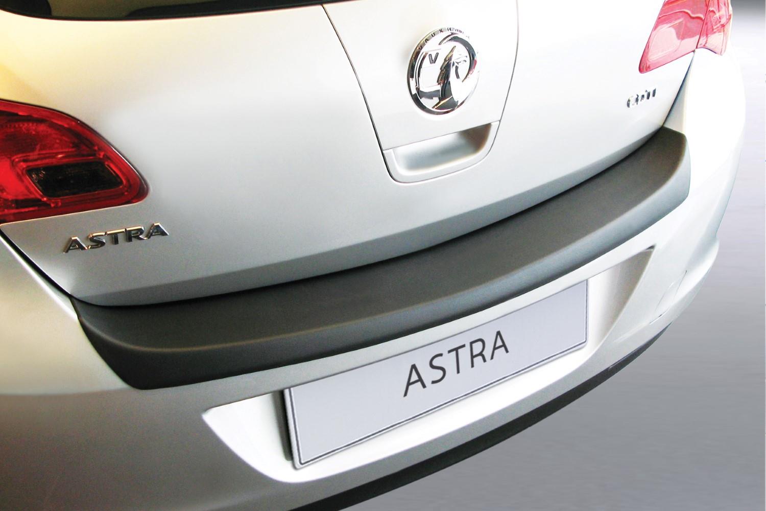 Rear bumper protector Opel Astra J 2009-2012 5-door hatchback ABS - matt black