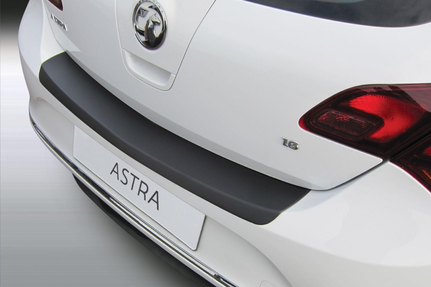 Rear bumper protector Opel Astra J 2012-2015 5-door hatchback ABS - matt black