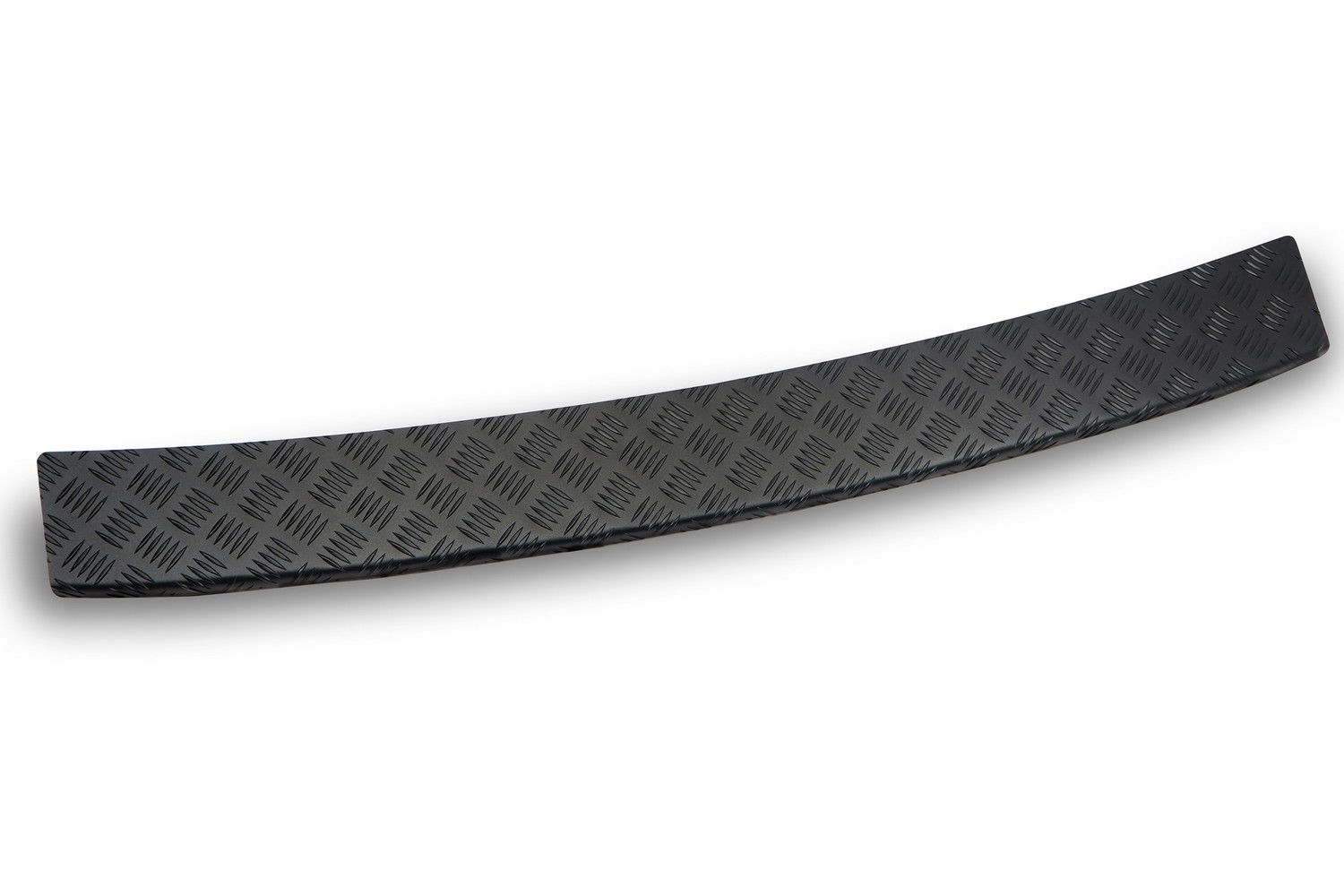 Rear bumper protector suitable for Opel Zafira Life 2019-present aluminium diamond plate matt black