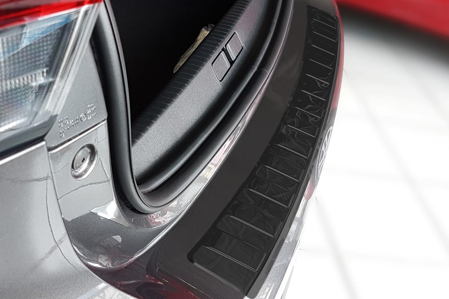 Rear bumper protector Opel Corsa F 2019-present 5-door hatchback stainless steel anthracite (OPE17COBP) (2)