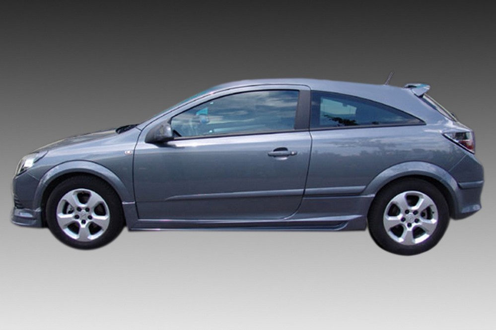 Sideskirts geschikt voor Opel Astra H 2004-2009 3-deurs hatchback ABS