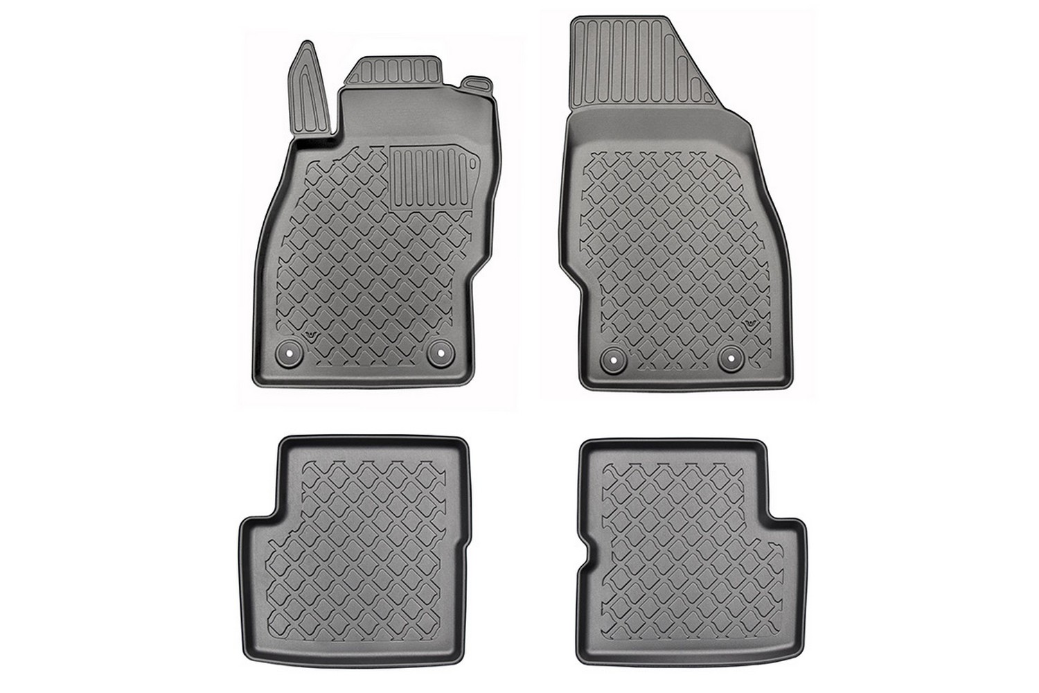 Car mats suitable for Opel Corsa D 2006-2014 3 & 5-door hatchback Guardliner PE/TPE rubber
