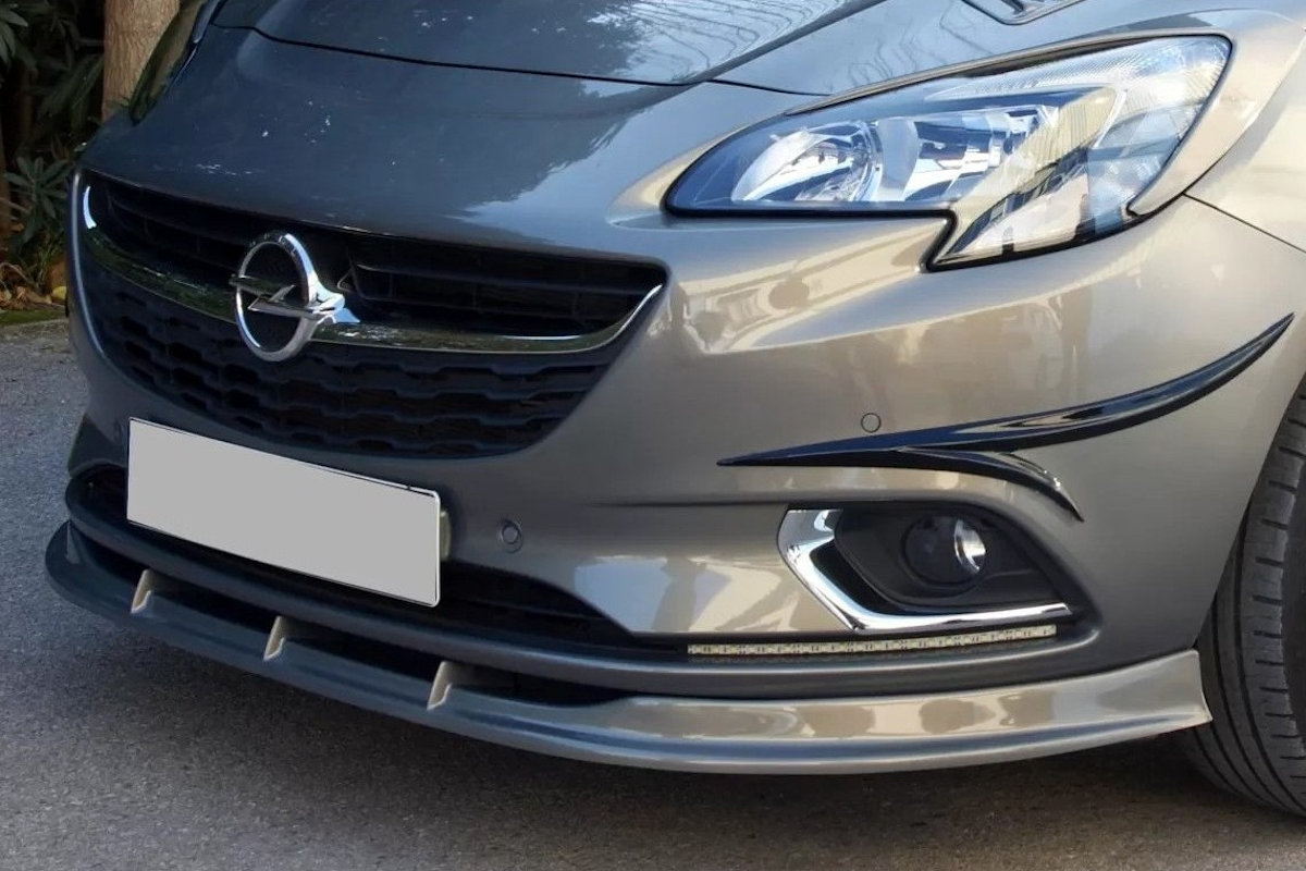 Front spoiler Opel Corsa E 2014-2019 5-door hatchback ABS