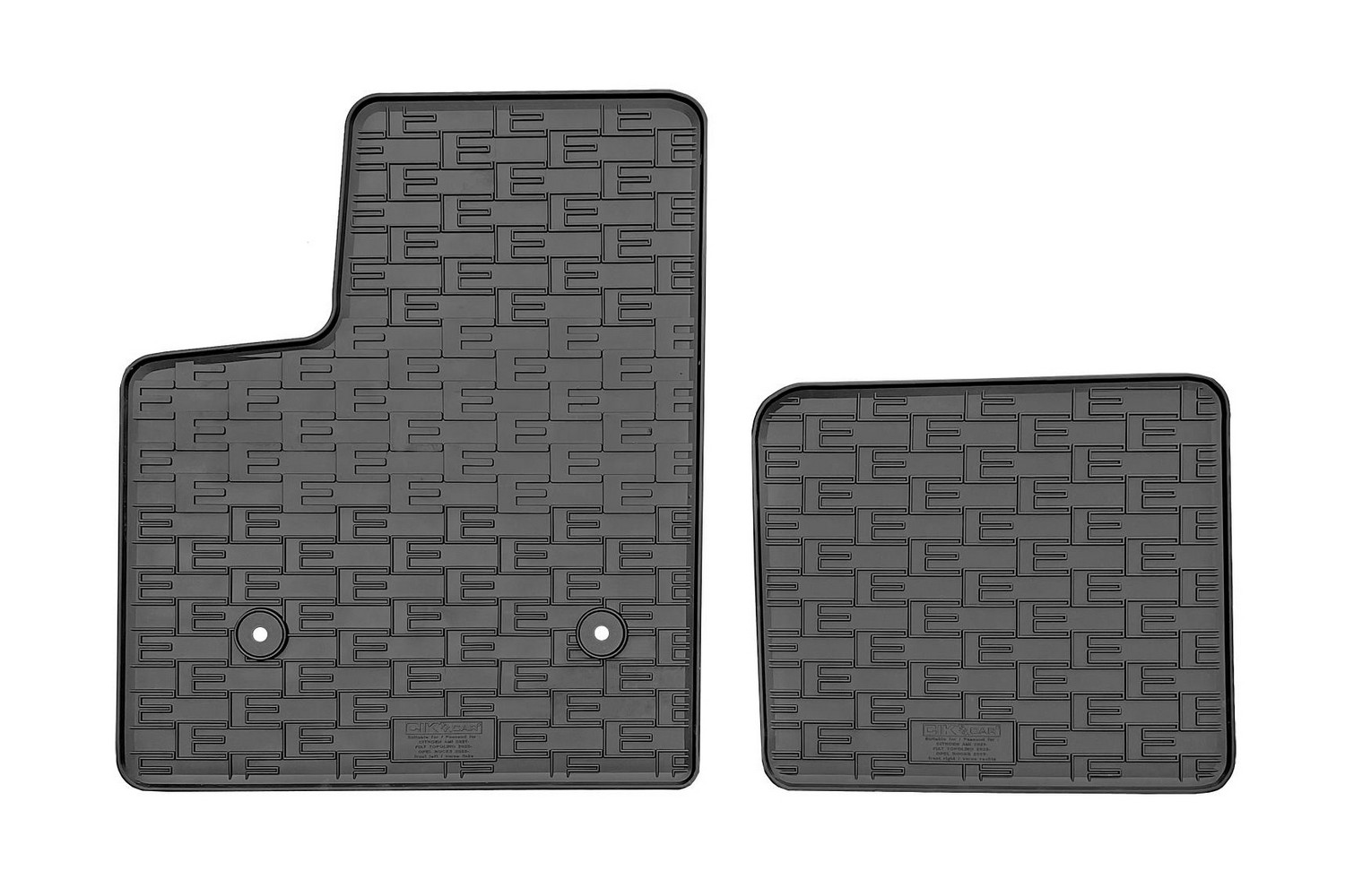 Car mats suitable for Opel Rocks-e 2021-present 2-door rubber