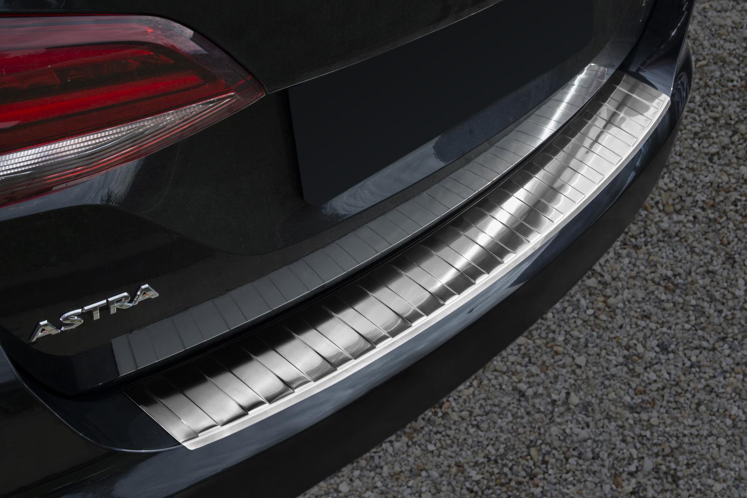 Bumperbeschermer geschikt voor Opel Astra K Sports Tourer 2015-2021 wagon RVS geborsteld