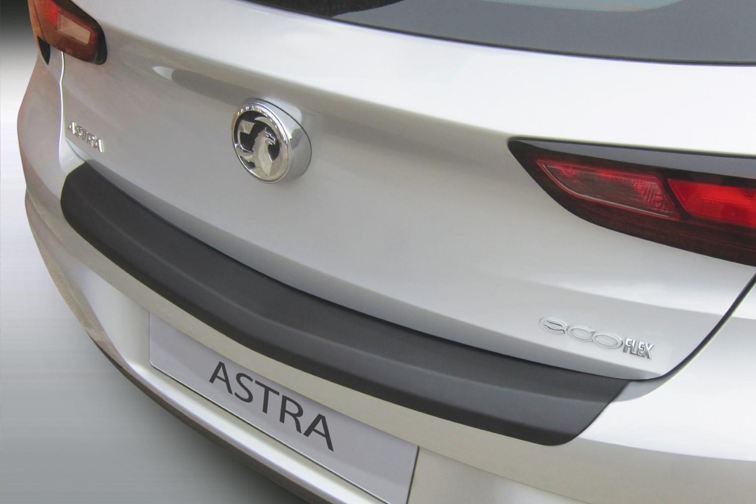 Rear bumper protector Opel Astra K 2015-present 5-door hatchback ABS - matt black