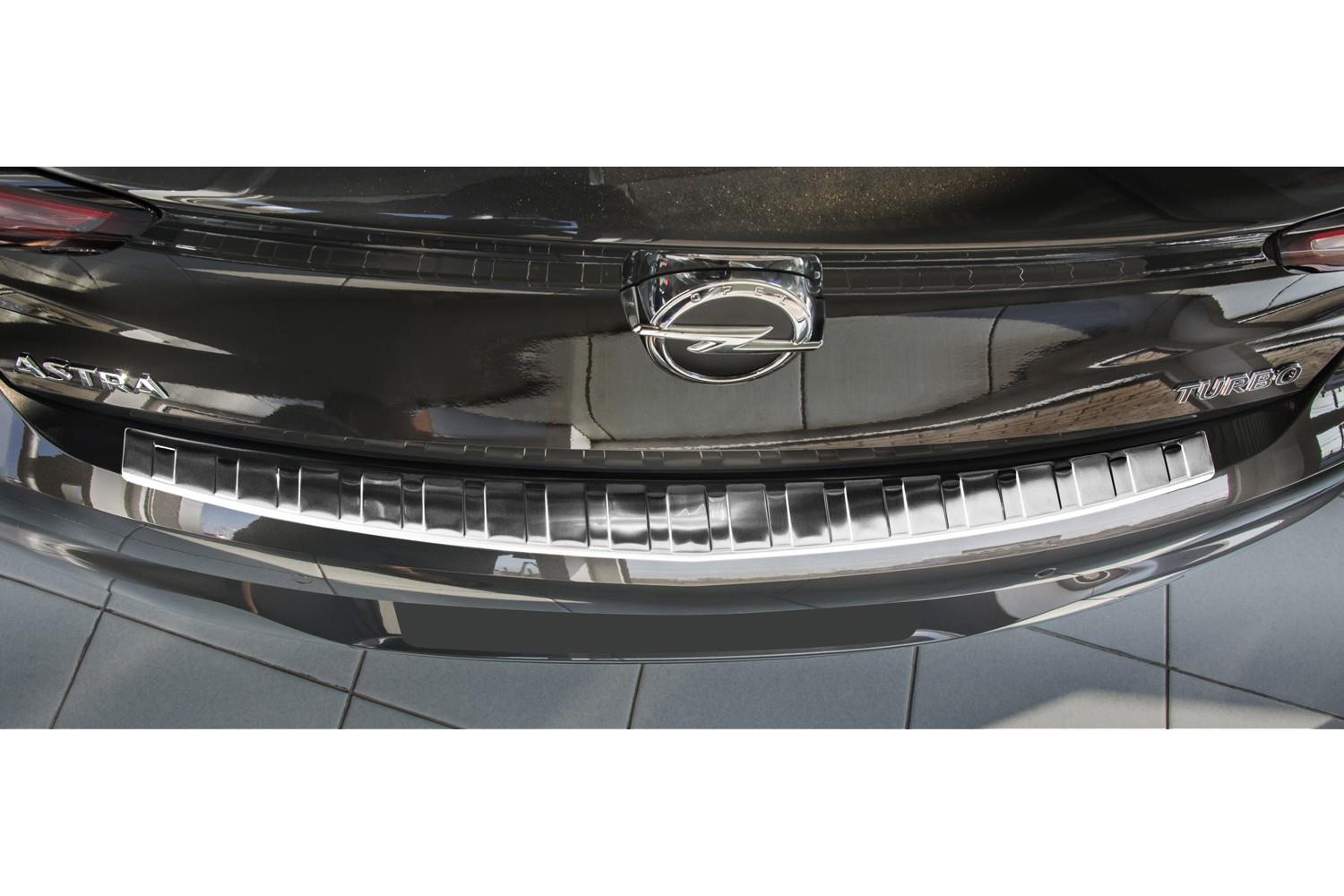 GUAIWEID pour Opel Astra K 2015-2020 Acier Inoxydable Protecteurs De Pare-Chocs Coffre Arrière Pare-Chocs Anti-Rayures Protecteur Covers Décoration Accessoires 