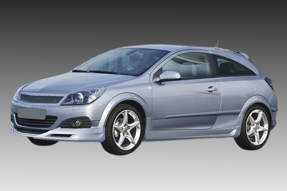 Sideskirts geschikt voor Opel Astra H 2004-2009 3-deurs hatchback ABS