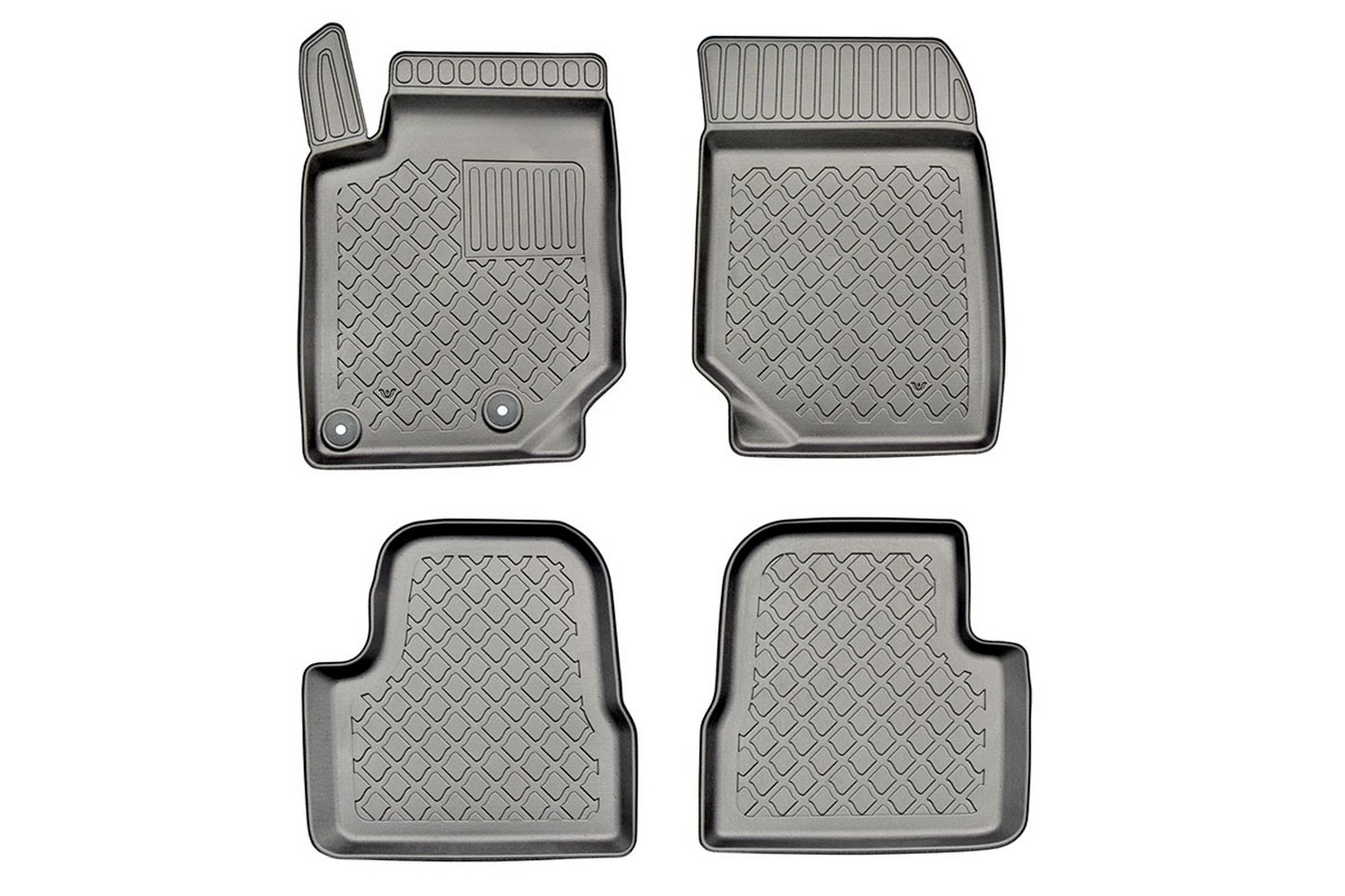 Alfombrillas compatibles con Opel Corsa F 2019-presente hatchback 5 puertas Guardliner goma PE/TPE