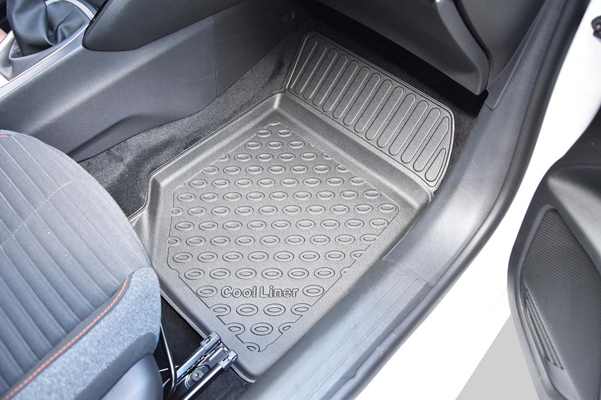 Fußmatten für Opel Corsa F ab 2019, passgenau, rutschfest, Absatzschoner  aus verstärktem Gummi, Nicht kompatibel mit Elektromodellen : :  Auto & Motorrad