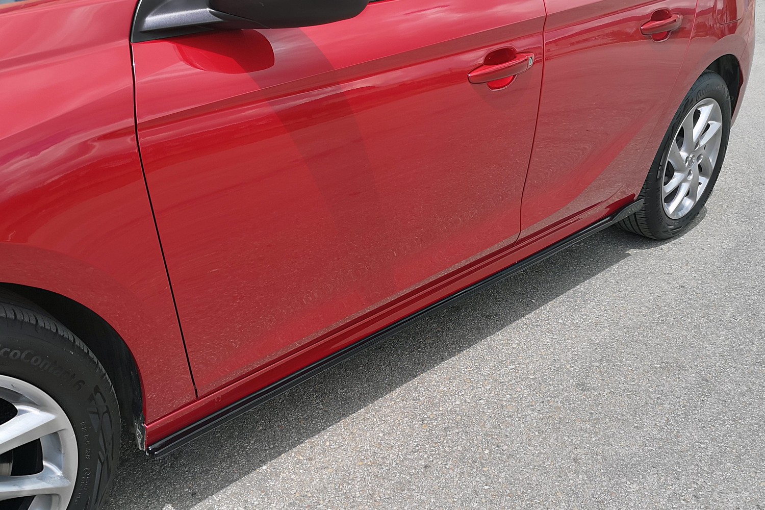 Minigonne laterali adatte per Opel Corsa F 2019-presente 5 porte hatchback ABS