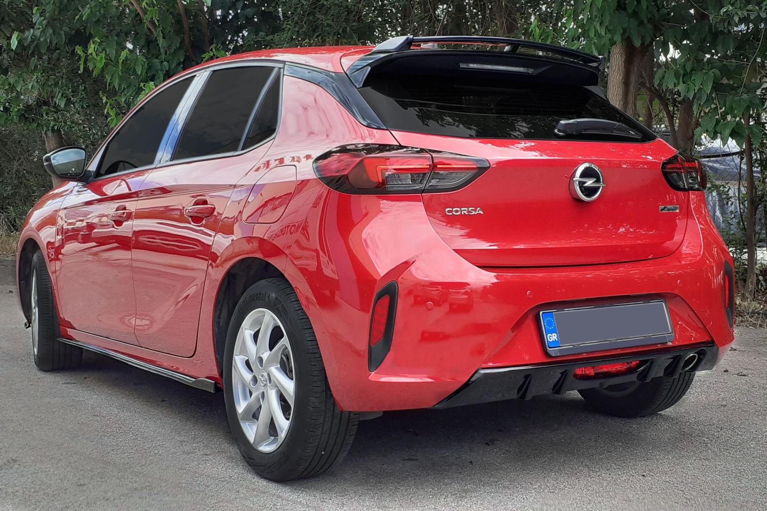 Rear diffuser Opel Corsa F 2019-present 5-door hatchback ABS