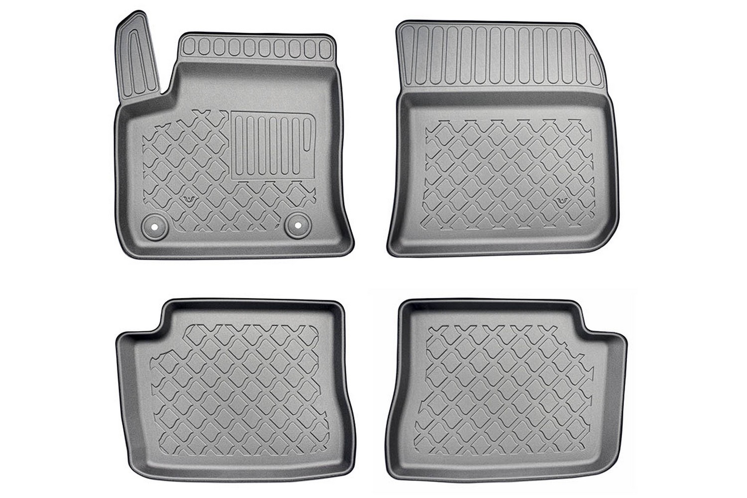 Alfombrillas compatibles con Opel Corsa F 2019-presente hatchback 5 puertas Guardliner goma PE/TPE