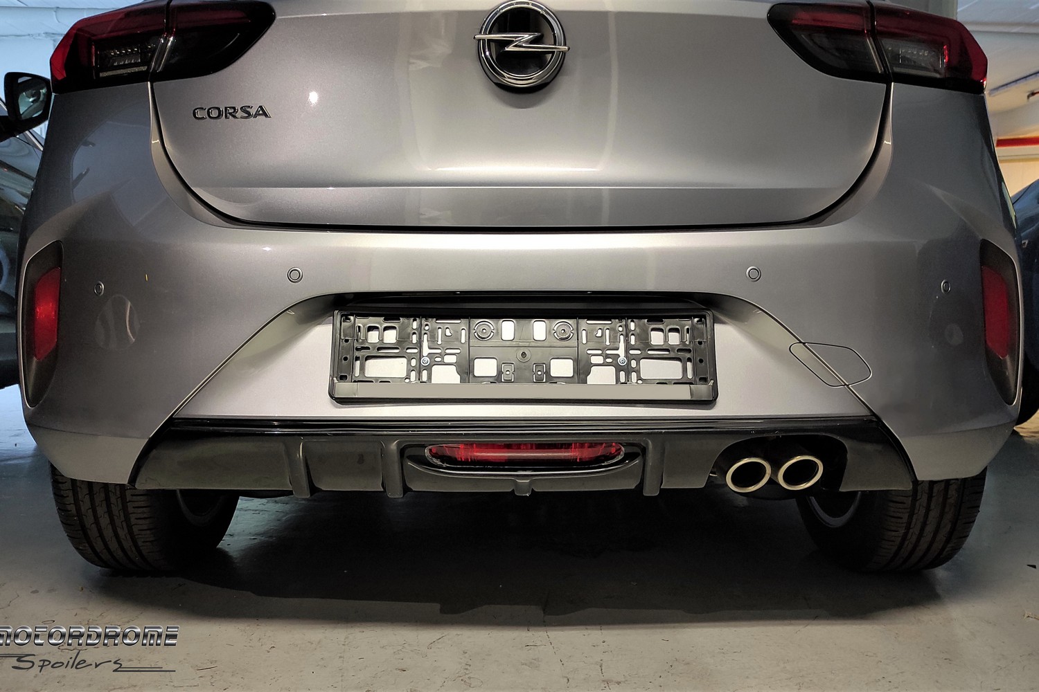 Rear diffuser Opel Corsa F 2019-present 5-door hatchback ABS