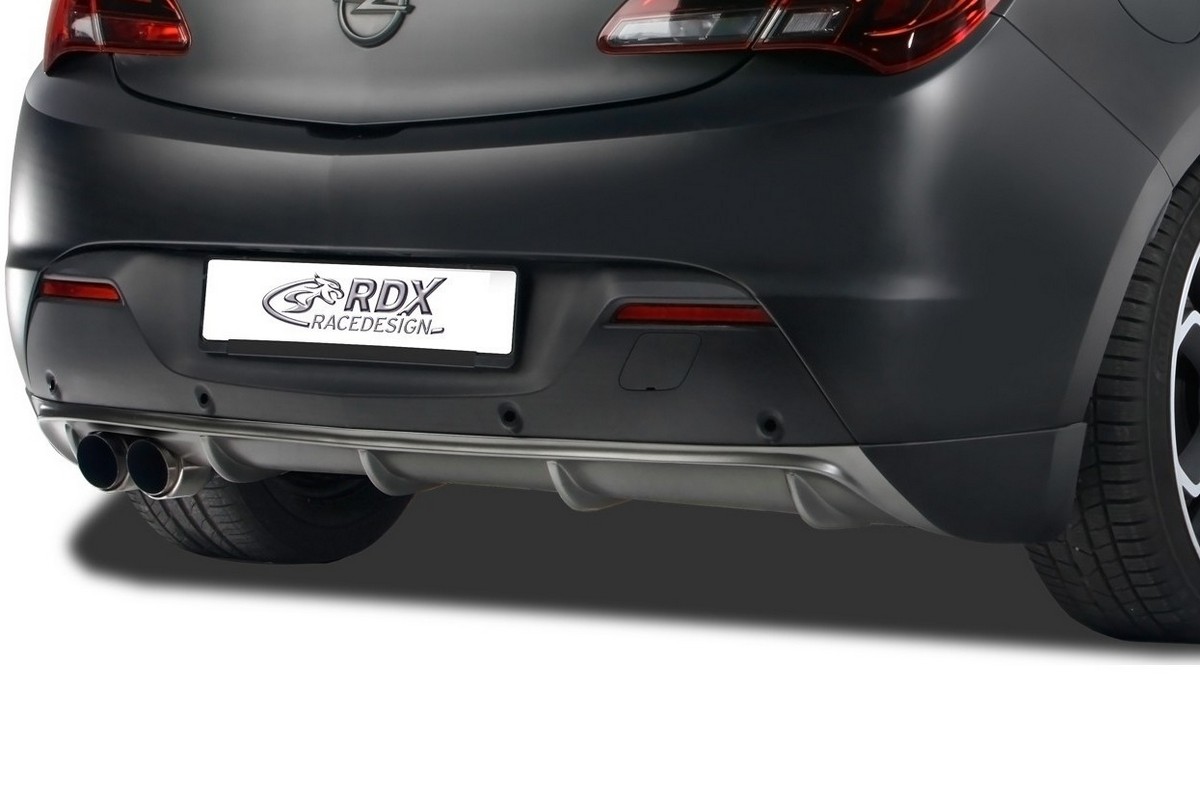 Rear diffuser Opel Astra J GTC 2011-2015 3-door hatchback PU