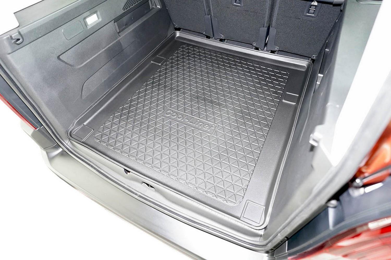 Kofferraummatte Antirutisch passend für den Opel Combo D Eine Tür hinten,  mit der Möglichkeit, ein mittleres Regal im Kofferraum zu platzieren, 5  Sitze 2012-2018 Antirutsch
