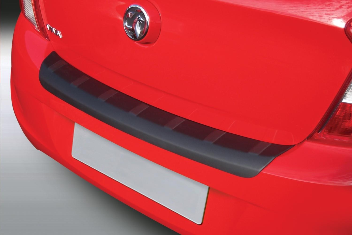 Rear bumper protector Opel Karl 2015-2019 5-door hatchback ABS - carbon look