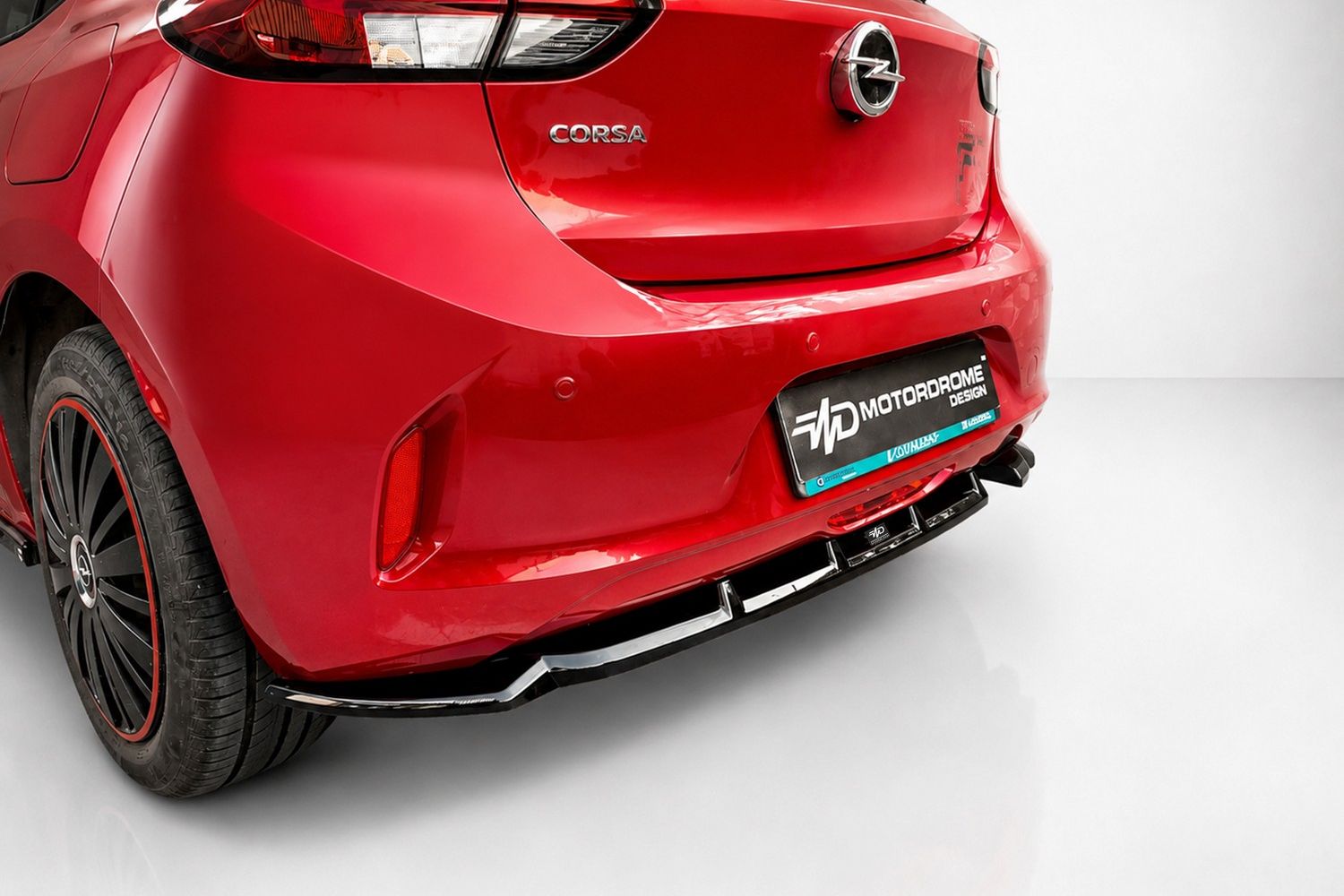 Difusor trasero Opel Corsa F 2019-actualidad hatchback de 5 puertas ABS Difusor trasero Opel Corsa F 2019-actualidad hatchback de 5 puertas ABS
