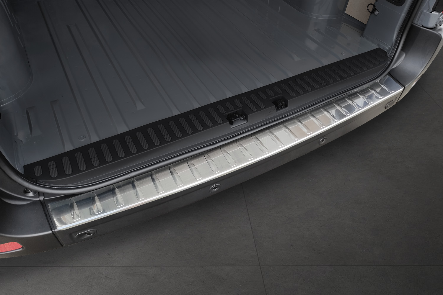 Protection de seuil de coffre convient à Opel Movano B 2010-2021 acier inox brossé